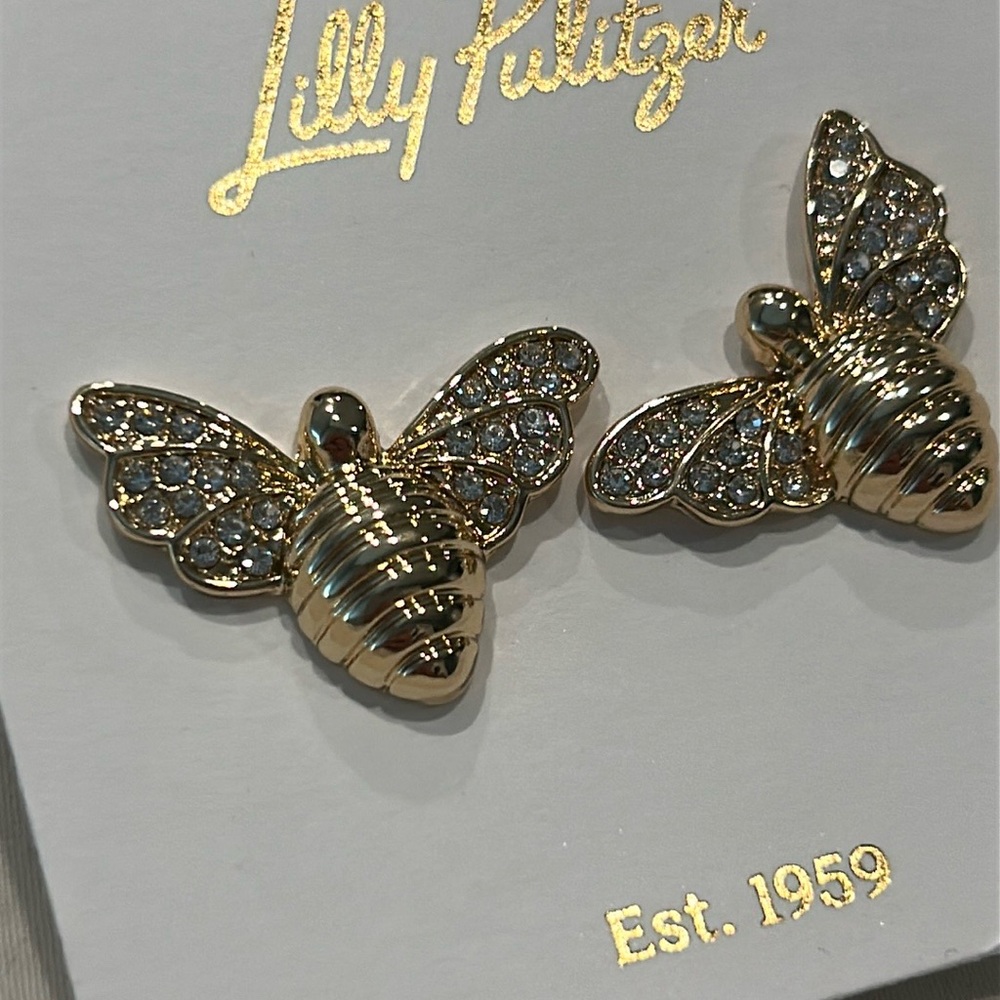 Lilly Pulitzer Gold Bee Earrings
